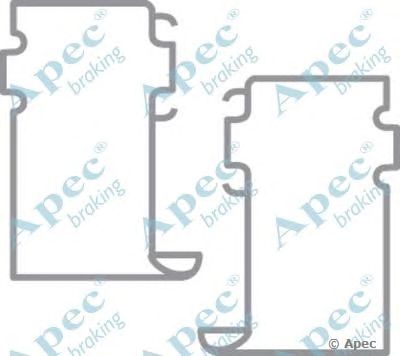 APEC BRAKING kit321 -  Комплектующие, тормозные колодки
